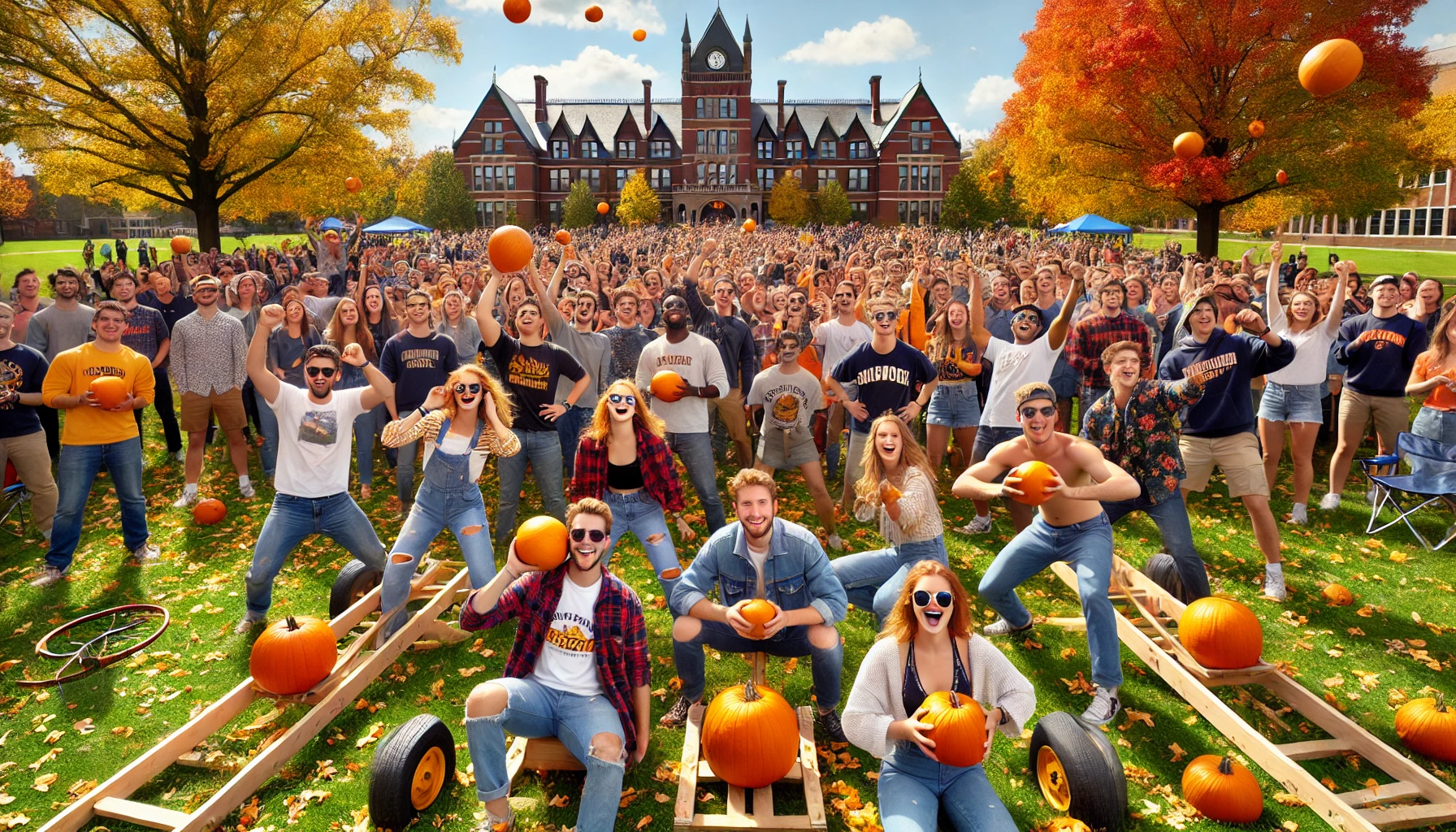 Eastmoor University’s Beloved Fall Tradition—The Great Pumpkin Throw