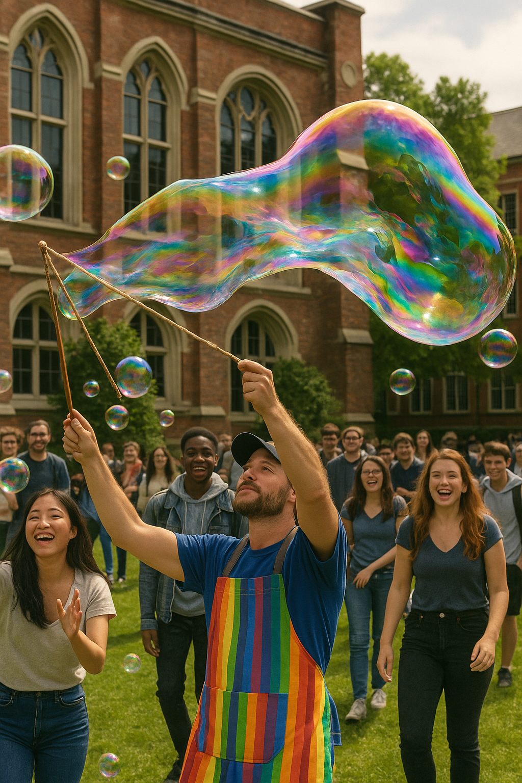 Bubble Artist Wows Quad